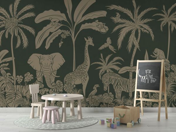 Monochrome Jungle - Green Vintage