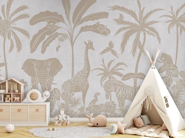 Monochrome Jungle - White Vintage