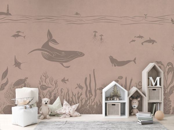 Monochrome Sea - Pink Vintage