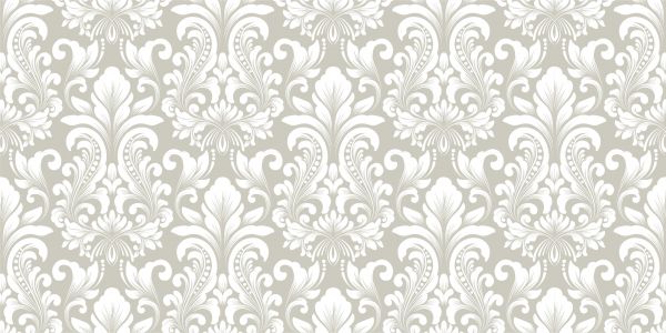 Grey damask pattern