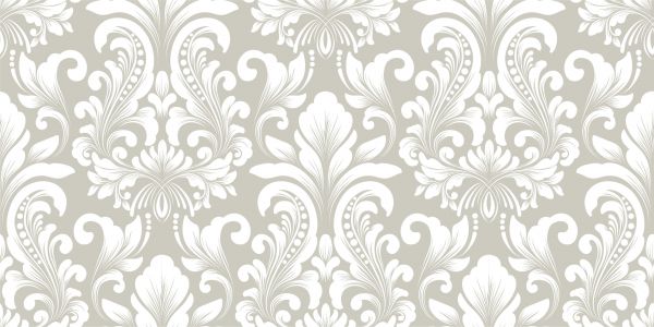 Grey damask pattern
