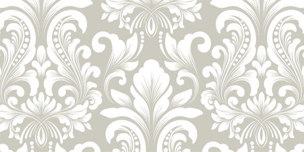 Grey damask pattern