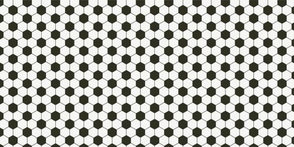 Black and white geometric polygons
