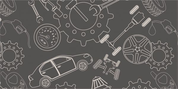 Gears, rims and cars
