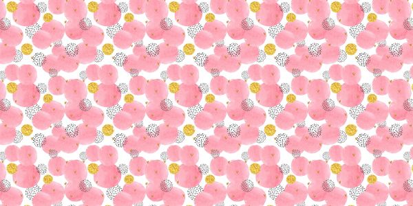 Pink and golden circles