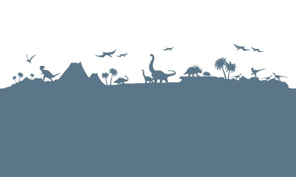 Dino silhouettes