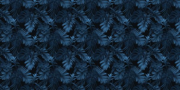 Blue tropical leaves