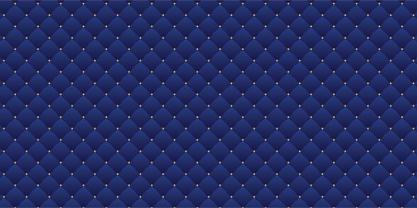 Dark blue chesterfield pattern