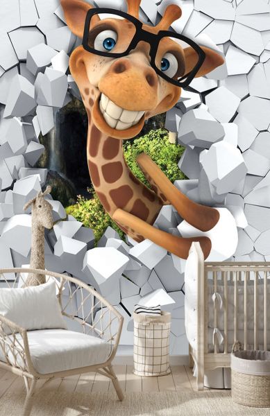 Funny giraffe - Photo Wallpaper Funny giraffe - Photo Wallpaper