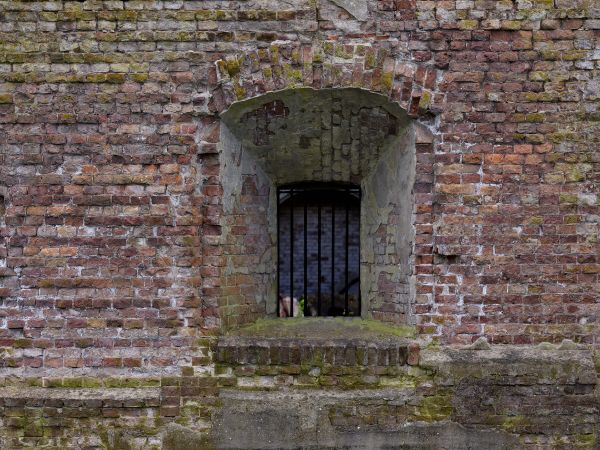 Recess in old wall
