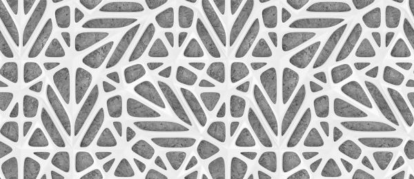 White pattern on concrete