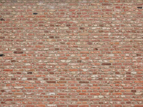 Wall with different colours of bricks
