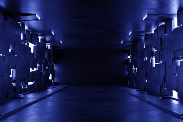 Modern futuristic room