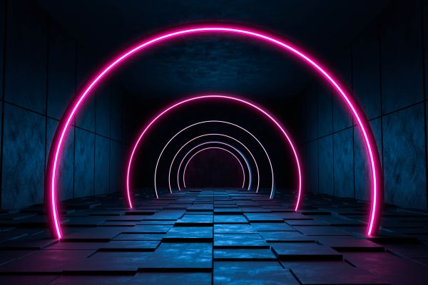 Modern futuristic hallway