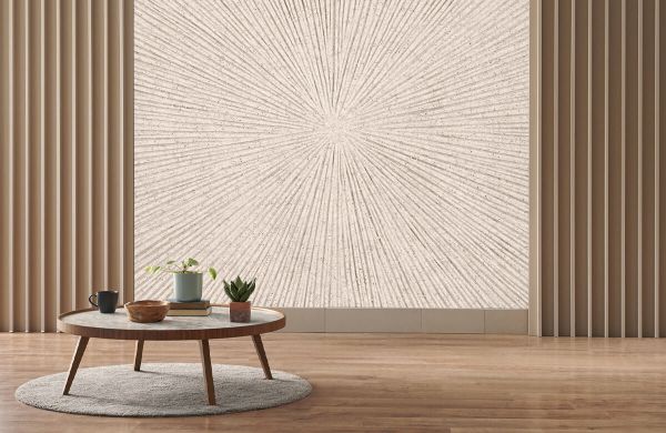 Texture with lines in linen - Wallpaper