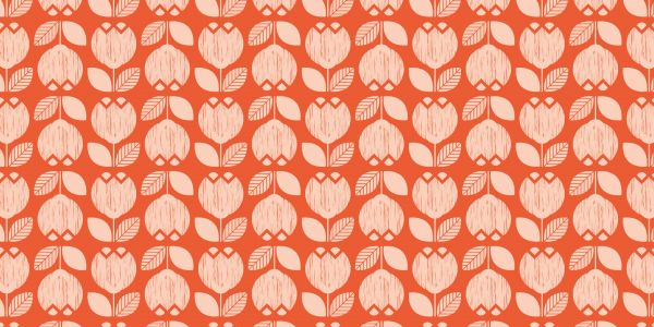 Retro flower pattern