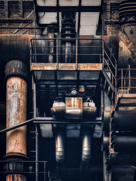 Pipes at old factory