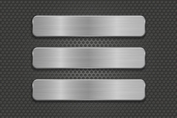 Metal background with plates