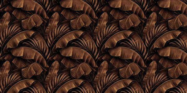Bronze banana leaves