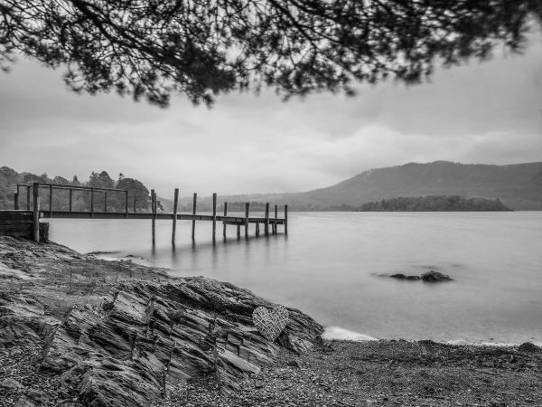Jetty in a lake
