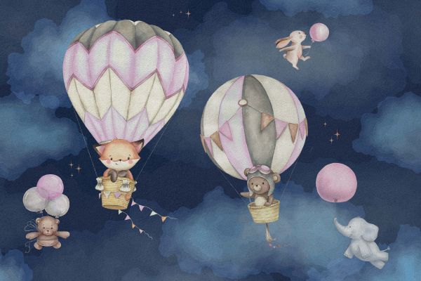Flying animals pink