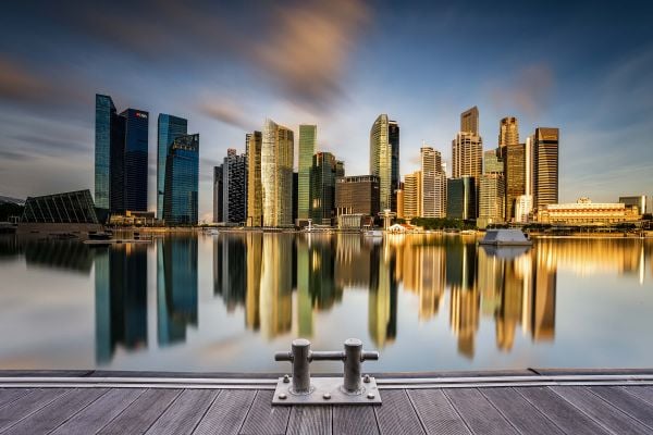 Golden Morning in Singapore