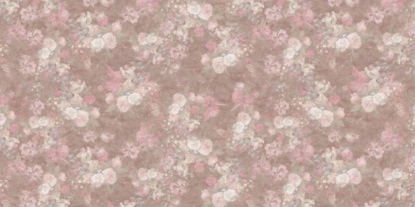 Baroque floral pattern - vintage pastel