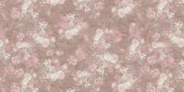 Baroque floral pattern - vintage pastel