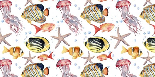 Underwater Parade Watercolor