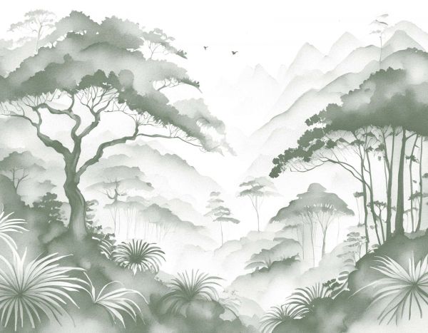 Misty Mountain Valley, green