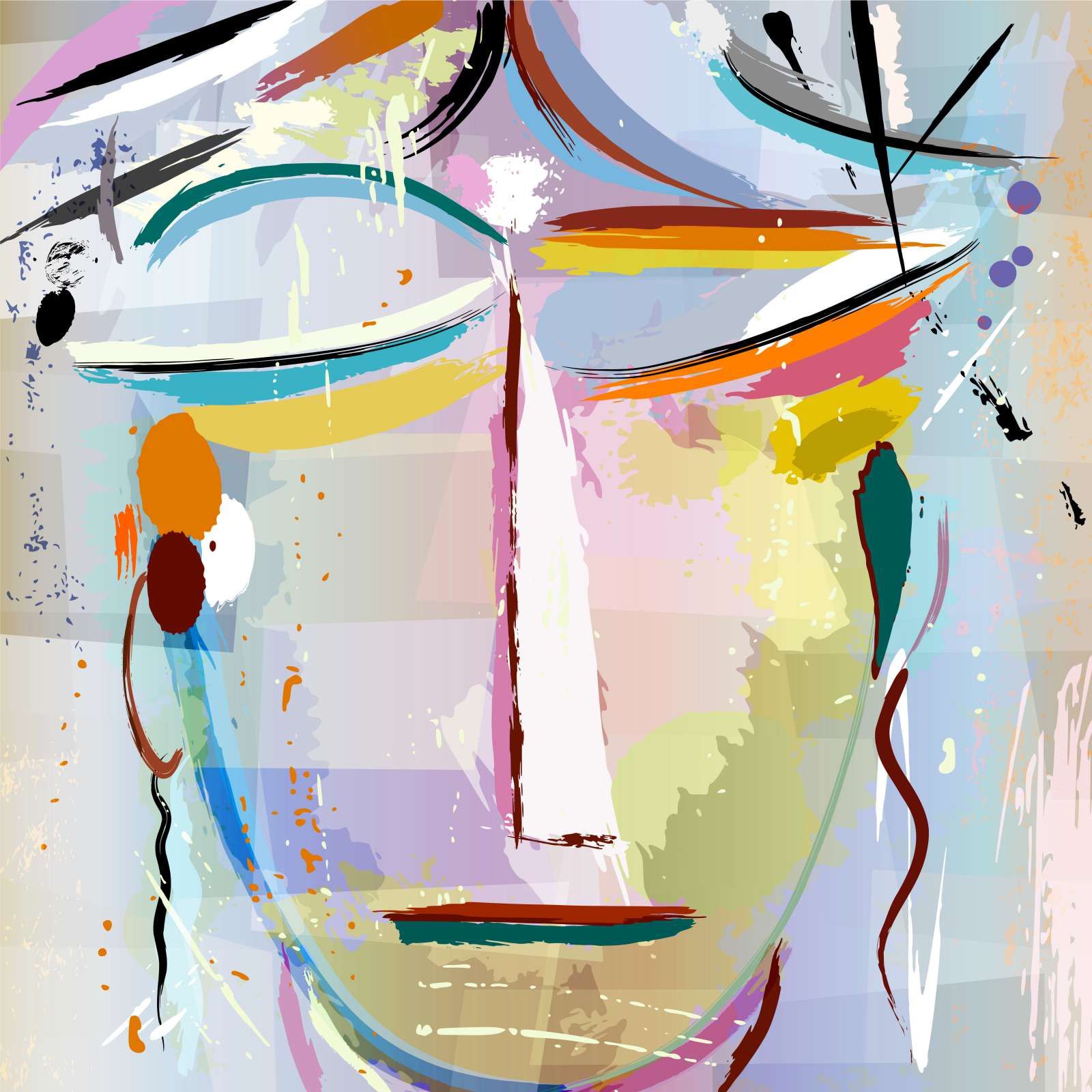 Abstract gezicht van een vrouw