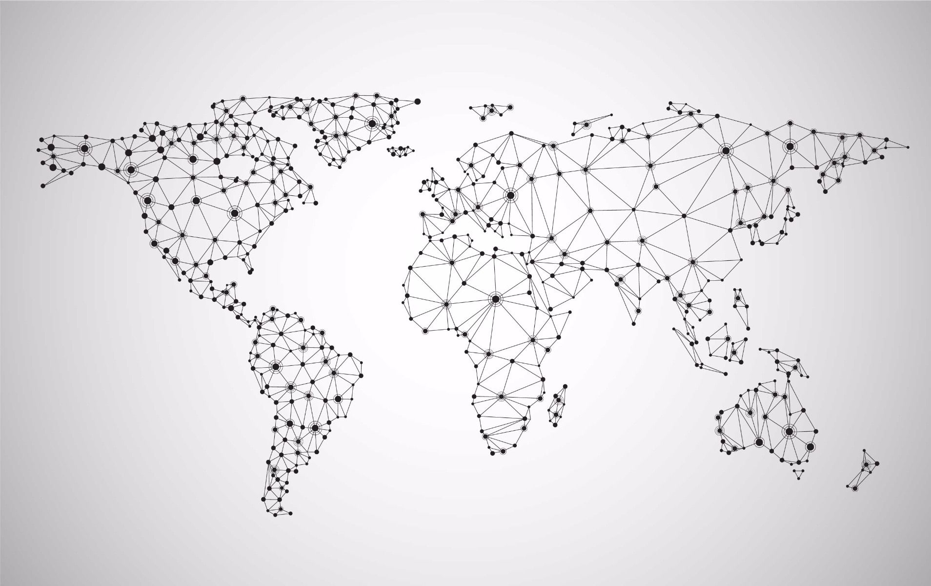 Geometric world map main product photo