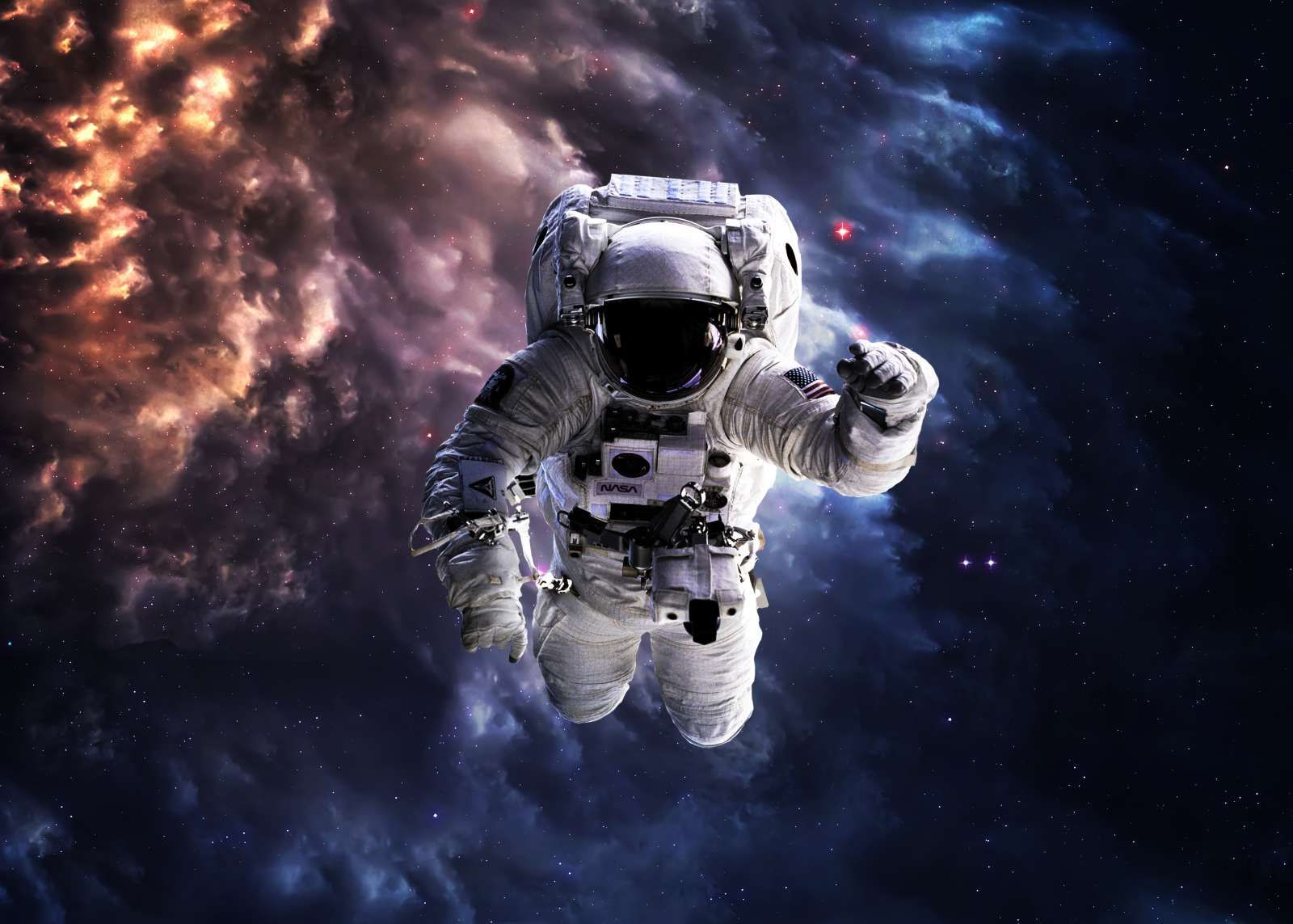 Astronaut in de ruimte