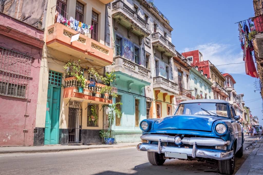 Classic car in cuba main product photo