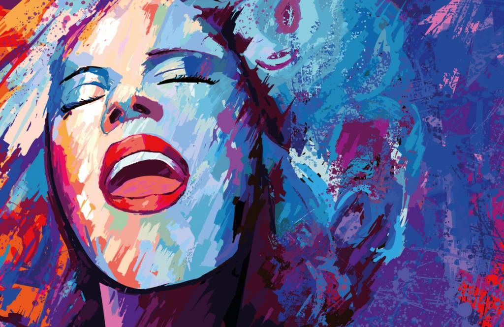 Painting of an abstract woman main product photo