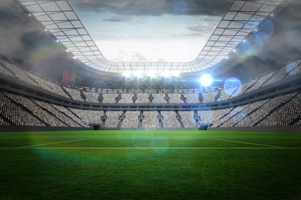 Stadium with an open roof main product photo