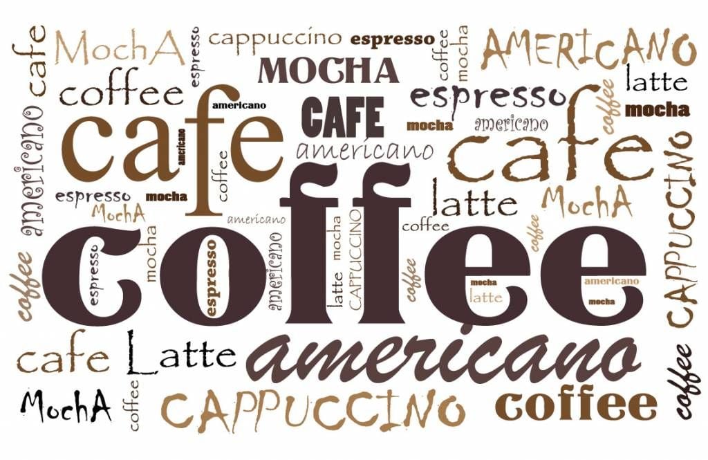 Coffee letters main product photo