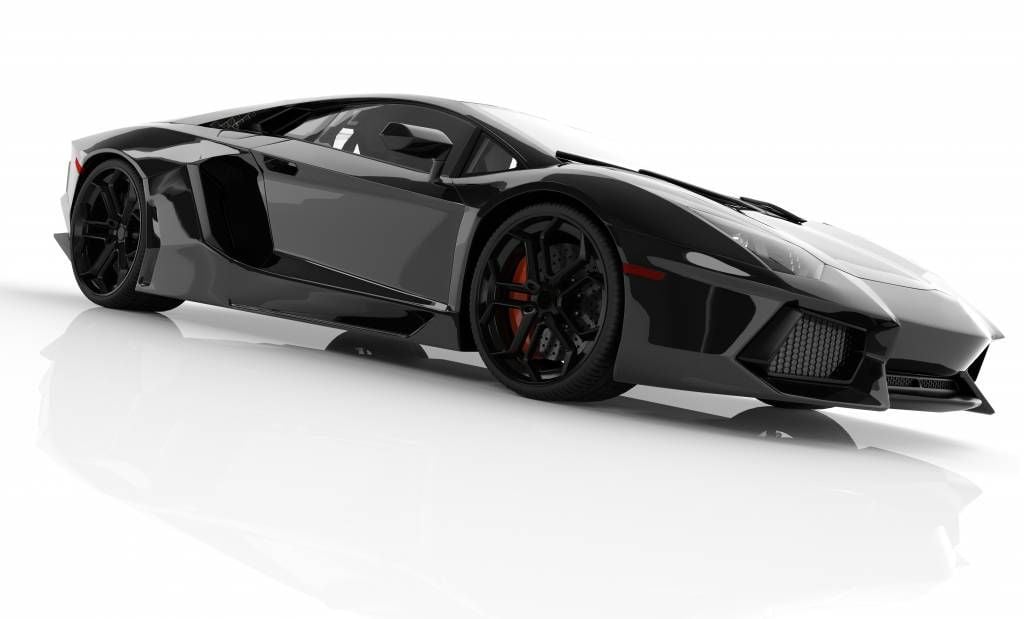 Black supercar main product photo