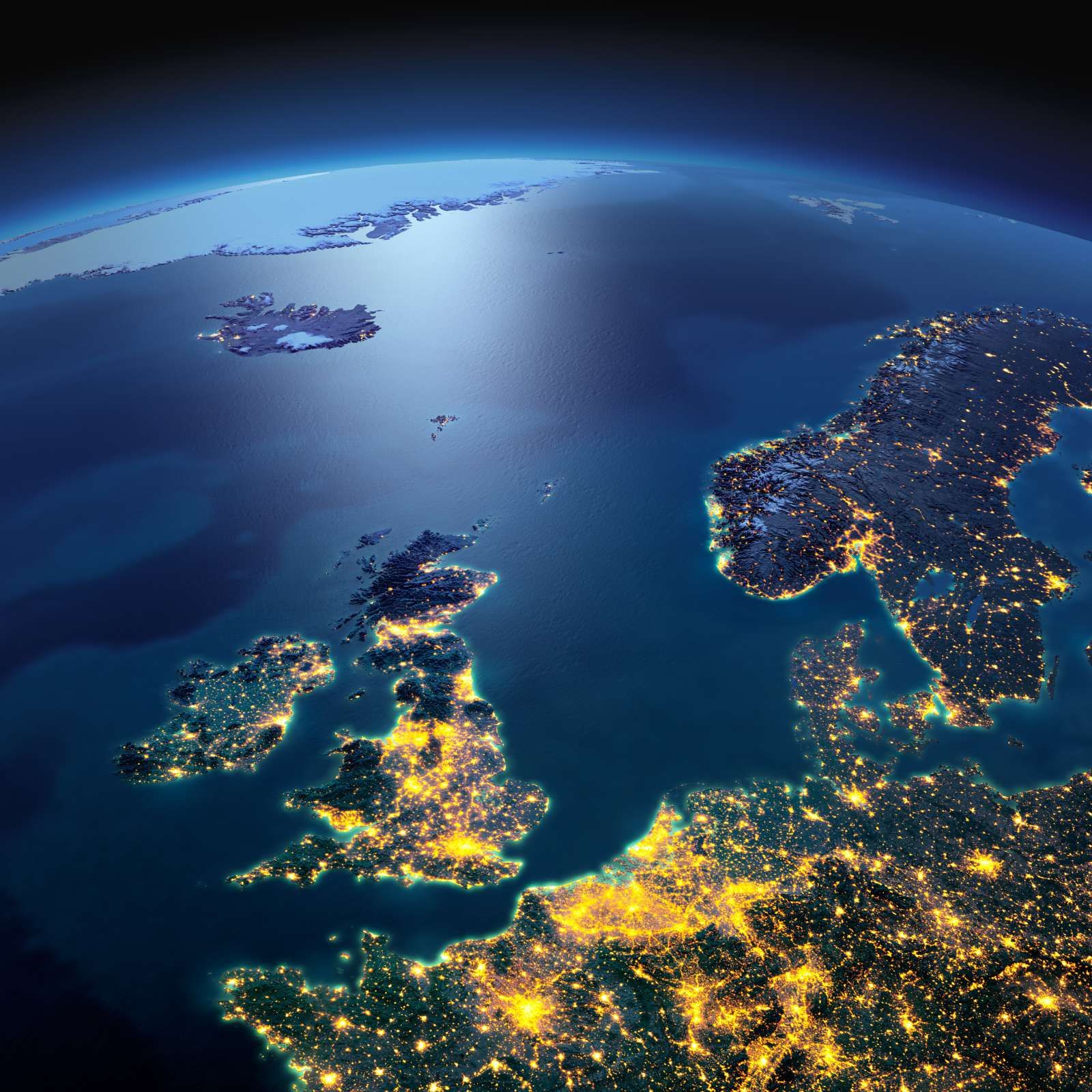 De wereld in de nacht