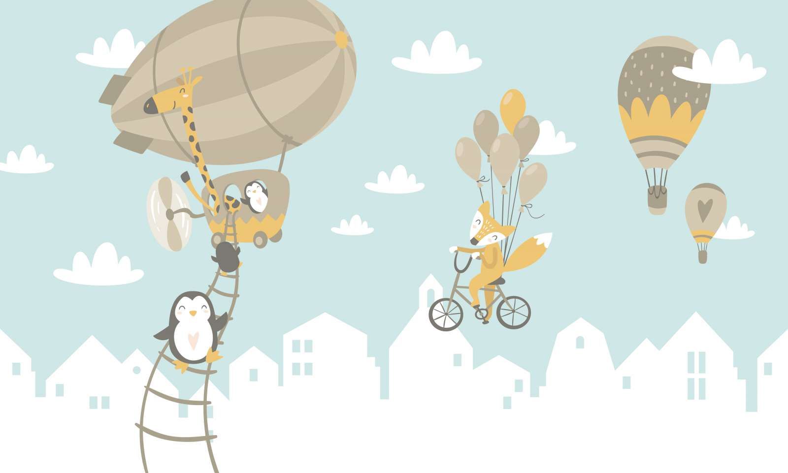Dieren met ballonnen