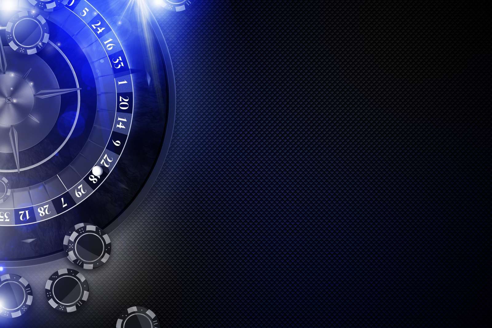 Donkere roulette tafel
