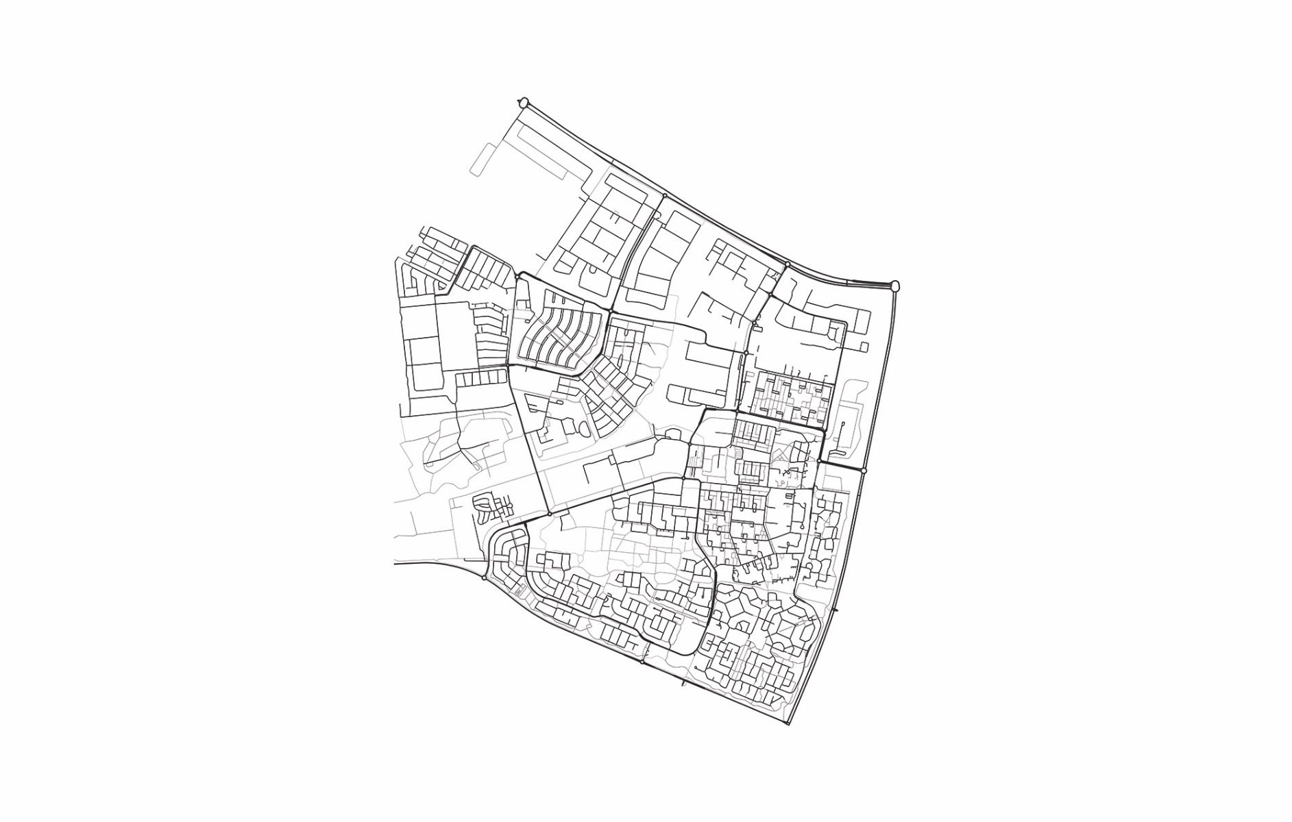 Map of Dronten, white