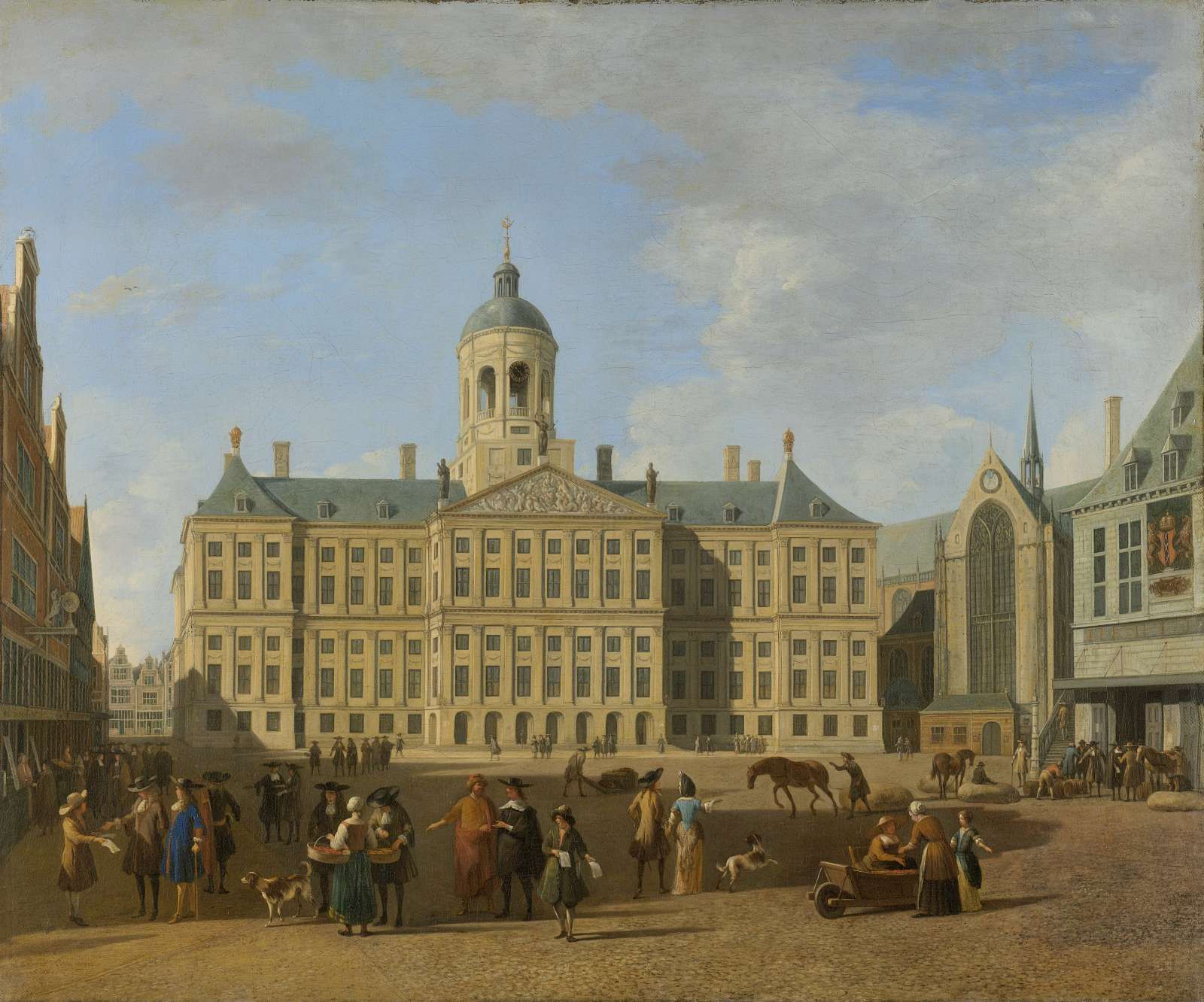 Het stadhuis op de Dam in Amsterdam