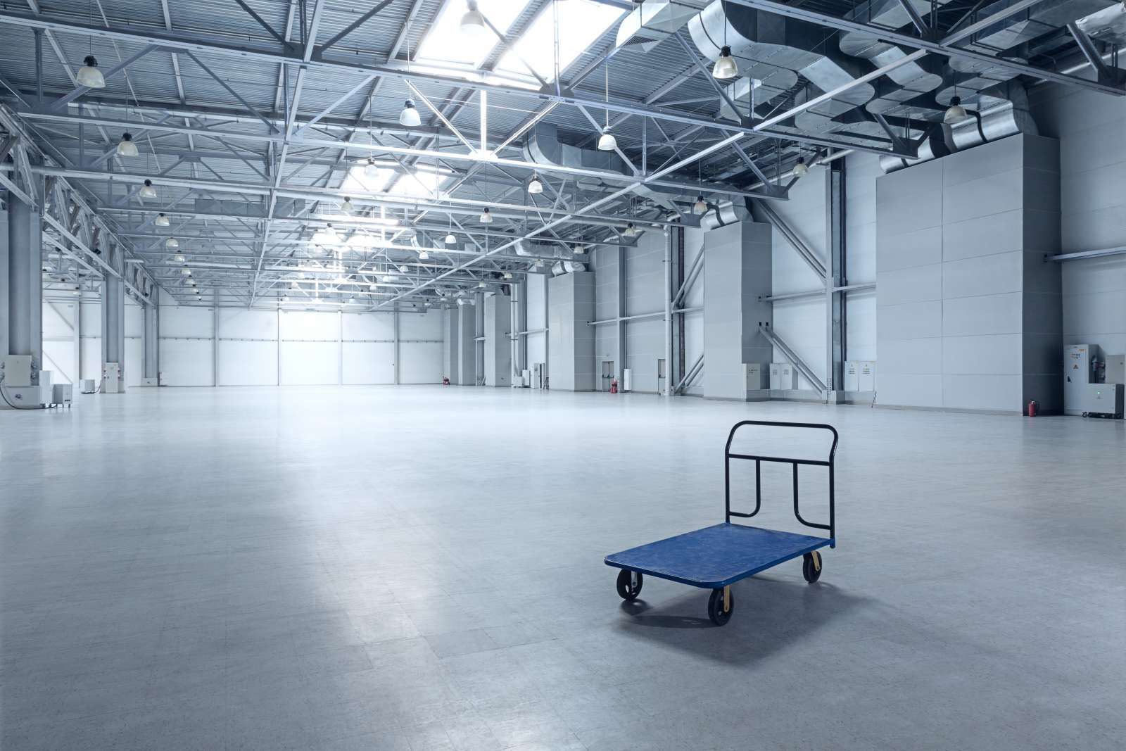 Interieur lege opslagplaats