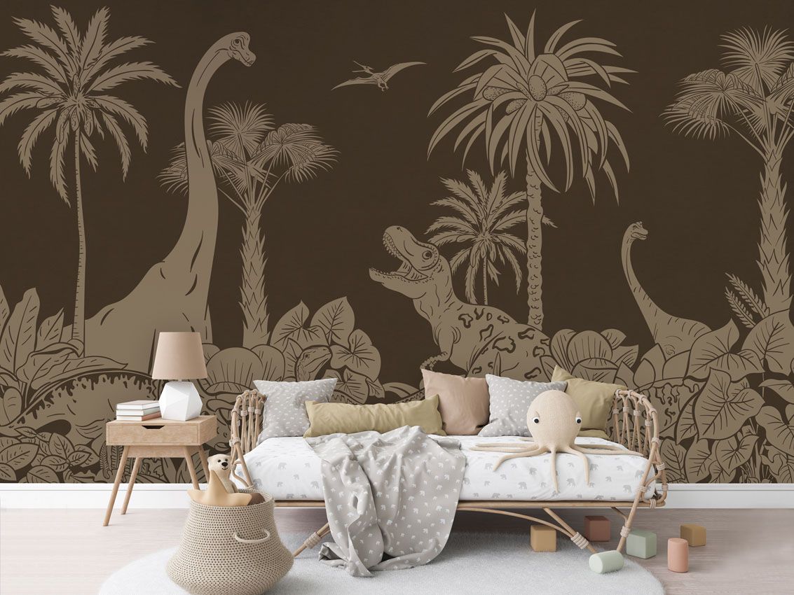 Monochrome Dino - Brown Vintage