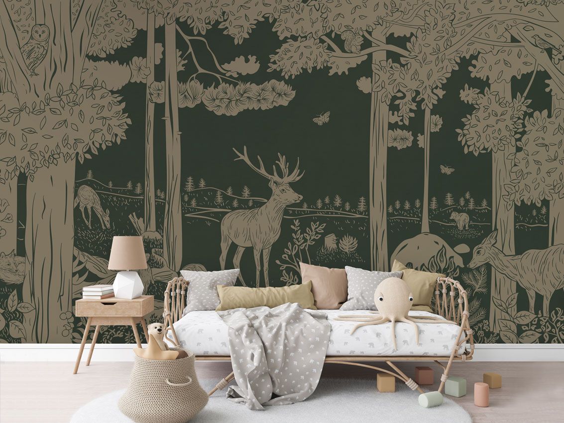 Monochrome Forest - Green Vintage