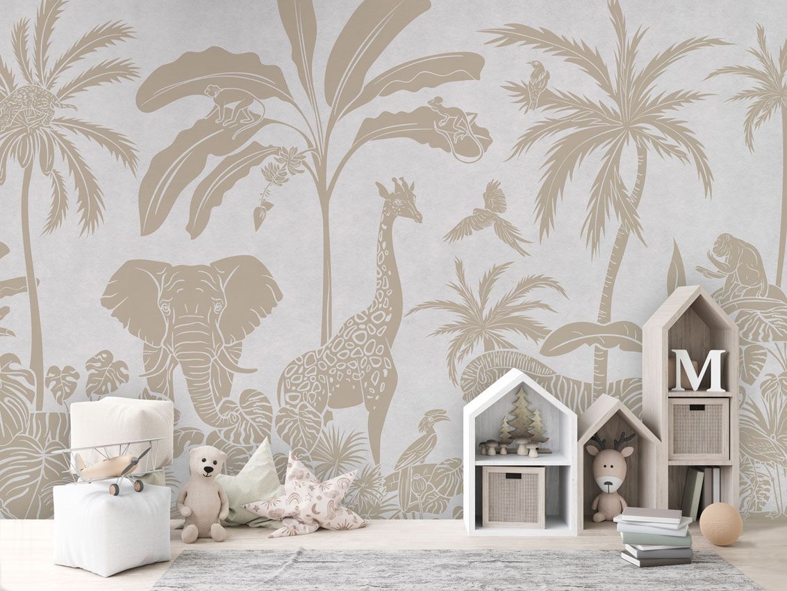 Monochrome Jungle - White Vintage