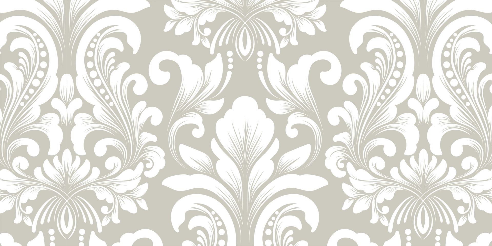Grey damask pattern