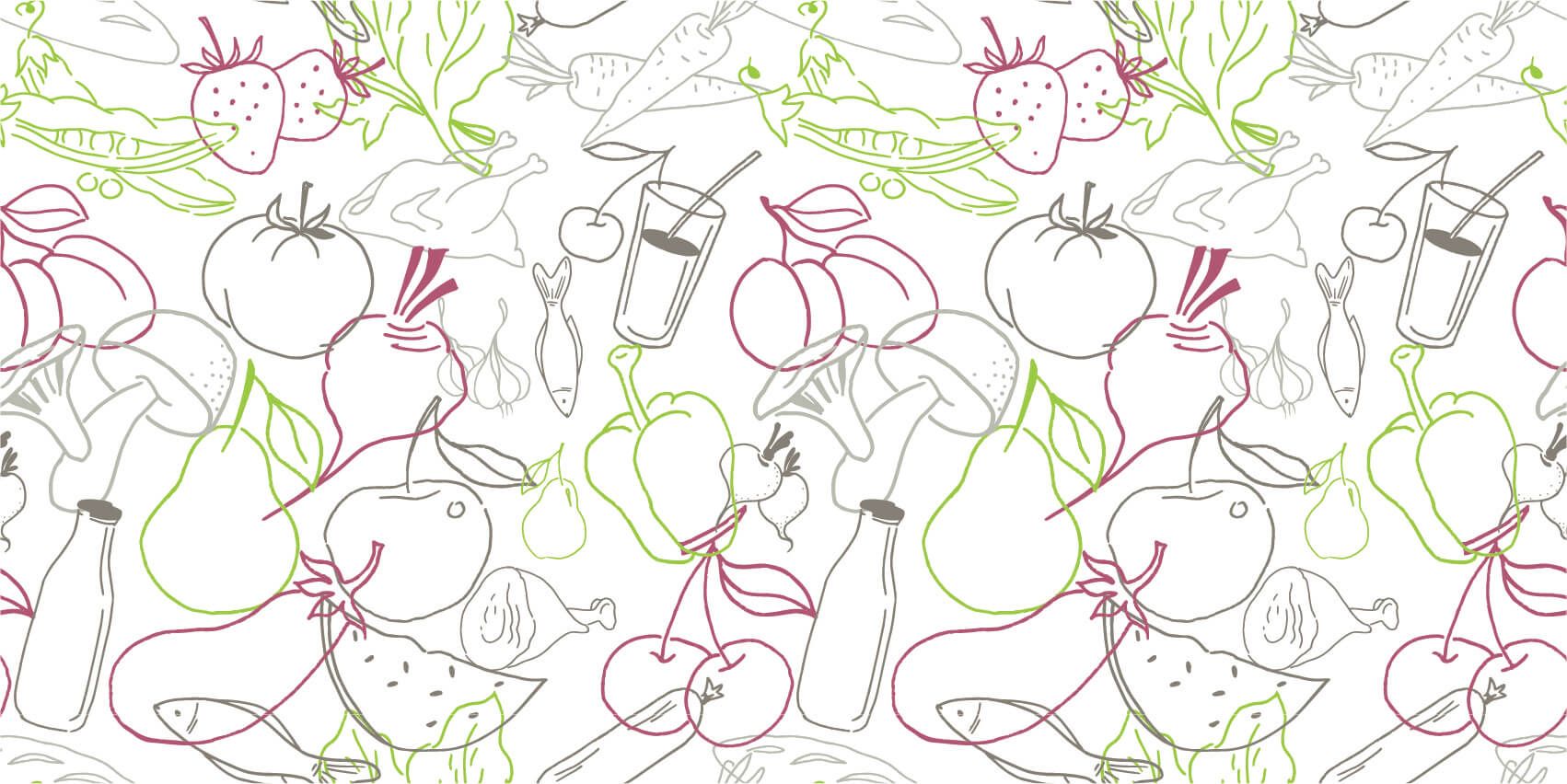 Fruit and vegetable icons main product photo