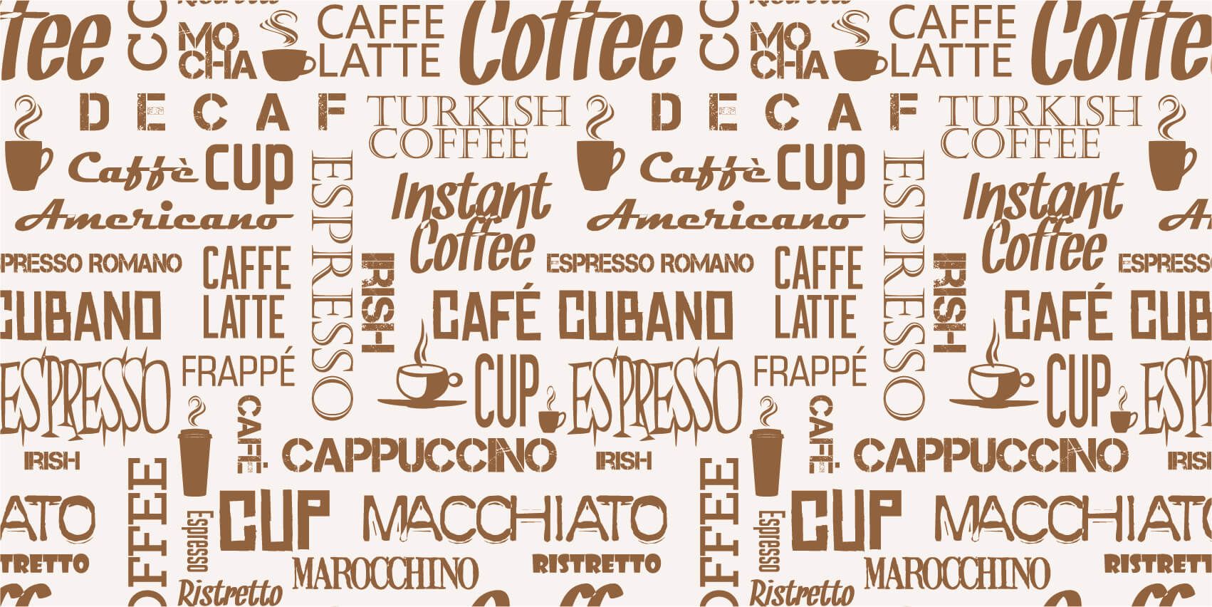 Coffee words main product photo